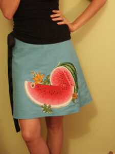 watermelon skirt - reversible!