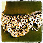 chainmail belt from aluminum pop tabs