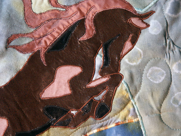 Swimming Solo detail (horse)